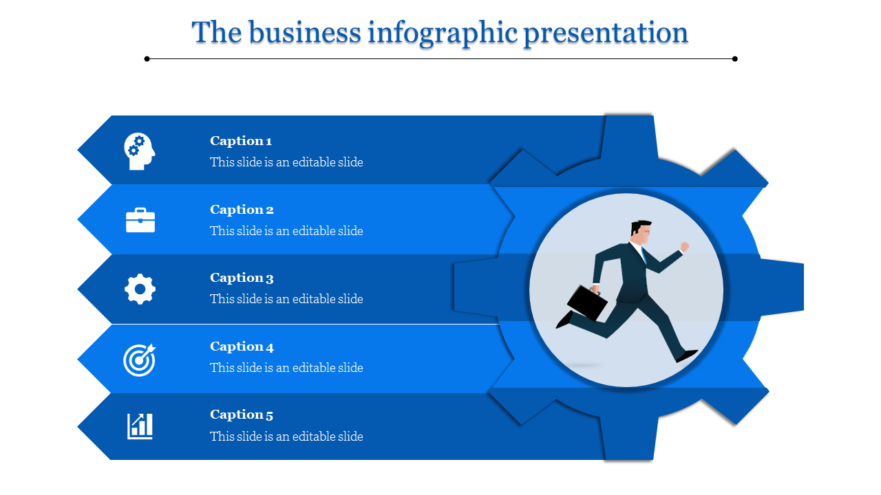 infographic presentation-The business infographic presentation-Blue